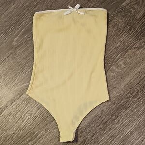 Womens Sz Small GAZE Tube Top Bodysuit. Super Cute Like New